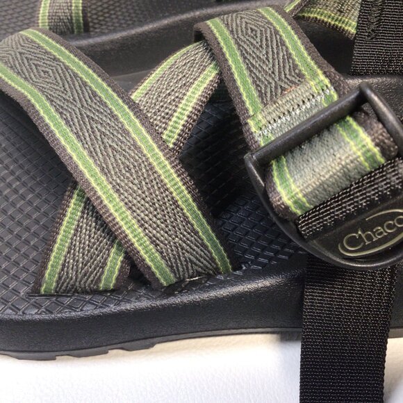 Chaco Sandals Z1 Vibram Sole Adjustable Strap Green Mens Size 7 NEW - Picture 2 of 10